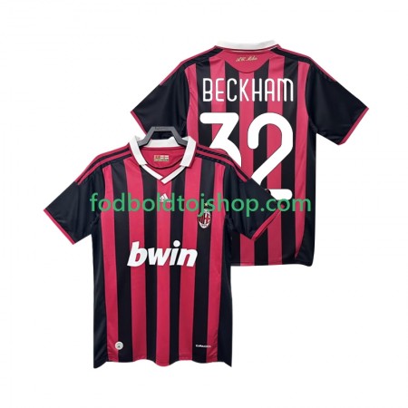 AC Milan BECKHAM 32 2009 2010 Retro Hjemme trøje S/S